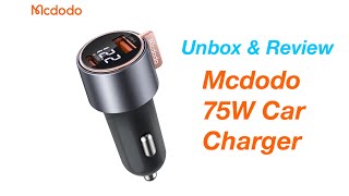 Unbox and Review McDodo 75W Car Charger - USB C and USB A