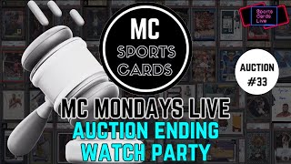 MC Mondays Live | Sports Cards Auction #33 Watch Party | Mar 25 2024