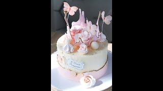 Декорируем торт для девушки/ how to decorate a girl's birthday cake