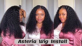 IS ASTERIA HAIR WORTH IT? CURLY WIG INSTALL + REVIEW // Simple Installation Style You will love ❤️