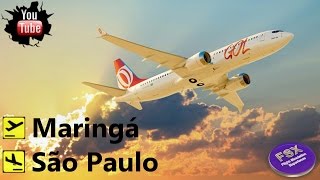 VOO GOL AO VIVO DA CABINE | Maringá ✈ São Paulo | FSX | Rede IVAO