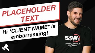 Choose the Best Text Placeholders