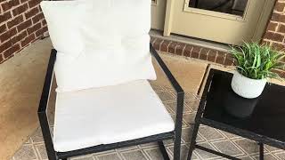 Suncrown Rocking Porch Chairs and Table Review