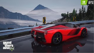 GTA 6 Graphics in GTA 5 - LaFerrari | Ray Tracing 4K | RTX ON | QUANT V