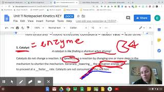 Unit 11 Part C: How Catalysts Speed Up Reaction Rate