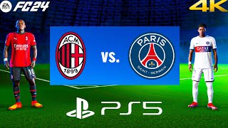 FC 24 - AC Milan vs PSG - UEFA Champions League Final Gameplay | PS5™ [4K60]