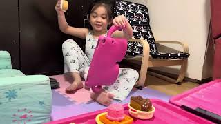 Recording her own video #toddlerlife  #vlogging #kidslife 😄