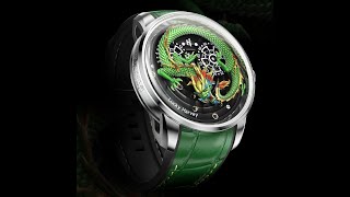 LUCKY HARVEY Real Shot-----Dragon Automatic watch Round shaped Case Luminous