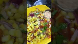 Sweet corn chaat Recipe #sweetcorn #foodie #cooking #youtubeshorts #ashortaday #explore