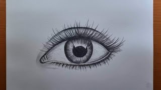 Como fazer um olhos desenho realista || Tutorial de desenho de olhos mais fácil || Desenhos fáceis