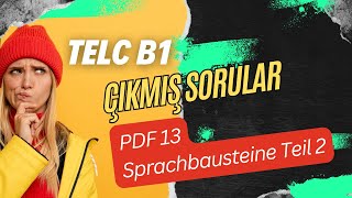 TELC B1 SINAVI, PDF 13 SPRACHBAUSTEINE TEIL 2