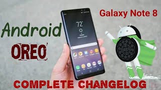 Samsung Galaxy Note 8 Oreo Complete Changelog (Official Update)