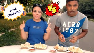 Momos Eating Challenge 🔥🔥 | Husband Vs Wife😍 | Couple Challenge