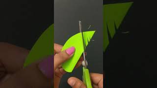 paper leaf making craft idea #shorts #youtubeshorts #artandcraft