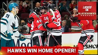 Chicago Blackhawks Win Home Opener 4-2 Over Sharks, + Alec Martinez Placed On IR