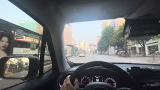 2023 Jeep Renegade subcompact SUV POV drive in Gangnam, Seoul, Korea