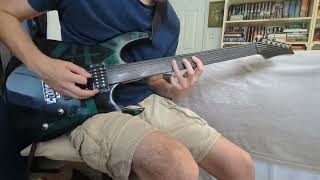 Experimenting with a simple microtonal scale on a fretless guitar