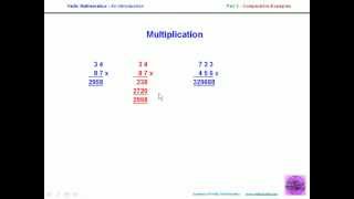 Vedic Maths Introduction - Part 2 - Illustrations.avi