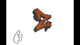 Graffiti Letters Tutorial Learn How To Draw Letter Z EASY!