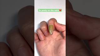 Beautiful sheer green gel from BORN PRETTY! ❤️ an easy shimmer ✨ nail art! #jellynails #gelnails