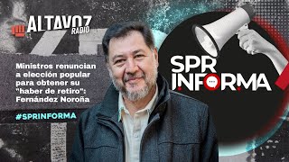 Ministros renuncian a elección popular para obtener su "haber de retiro": Fernández Noroña