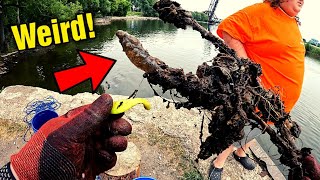 This Is The WEIRDEST Thing I've EVER Found Magnet Fishing!! (500 Subscriber Shirt Giveaway!)