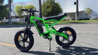 New 2024 Icebear EBA216X500 Electric Bicycle in Green For Sale In Corona, CA