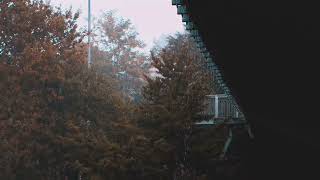 Rain from the roof. Video for relaxation. 2 hours