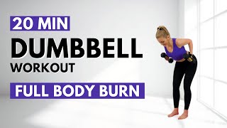 🔥20 Min Dumbbell Workout🔥FULL BODY DUMBBELL WORKOUT 🔥ALL STANDING🔥NO JUMPING🔥NO REPEAT🔥