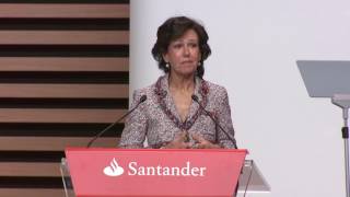 Ana Botín: Banco Santander capital de 19.500 millones en 3 años.