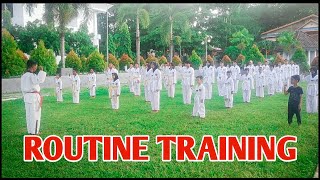 WHITE BELT ROUTINE TRAINING (SELAYAR TAEKWONDO CLUB)