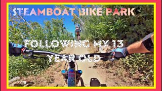 Steamboat Bike Park… following my rad 13 year old!