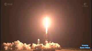 Liftoff of the Falcon 9 Crew-2 Mission -- ESA Mission Alpha