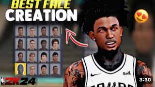 BEST COMP FACE CREATION IN NBA 2K24!BEST DRIPPY FACE CREATION!FOR NEXT GEN & CURRENT GEN!🥶😈