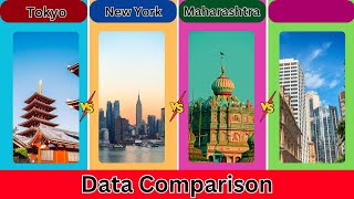 Tokyo vs New York vs Maharashtra vs New South Wales | Data Comparison | Coverdata