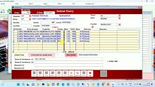 Window AGENCY INDENT REGISTER ORDER BALE AND RCV BALE