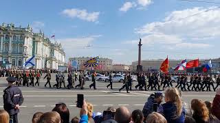 12022 г. репетиция парада в  Санкт-Петербурге