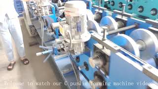 C purlin roll forming machine