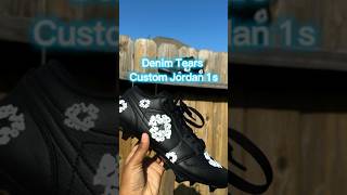 Denim Tears custom Jordan  football cleats #denimtears #jordan1cleats #footballcleats #customcleats