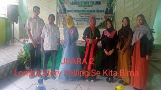 Juara 2 Lomba Story Telling antar SD se kota bima