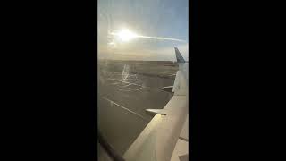 Taking off from Edmonton International Airport in April 2024