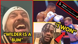 BOXING Community Reacts - Anthony Joshua vs Otto Wallin & Wilder Loss HIGHLIGHTS