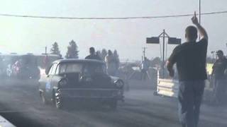 Blown 1956 Ford, Bryan Hall, Hall Bros 9.46 @ 141 mph