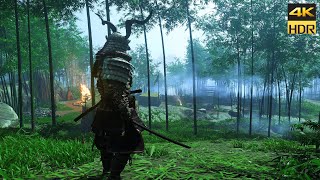 Ghost of Tsushima - Helm Of War - 4K HDR Combat Gameplay