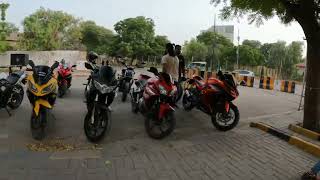 Night Ride at DHA phase 8 Karachi #bikers #sportsbike #bikestunt #tarogp1 #benelli #suzuki