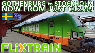 GOTHENBURG TO STOCKHOLM NOW FROM JUST €12.99 / FLIXTRAIN SWEDEN REVIEW / SWEDISH TRAIN TRIP REPORT