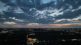 DJI Mavic 3 - Sunset Over Dallas - Time Lapse - 4k