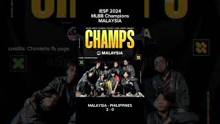 MALAYSIA is your IESF 2024 MLBB CHAMPIONS! #mlbbworldchampionship #iesf2024 #malaysia