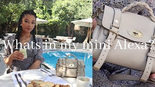 Wear and tear mini Mulberry Alexa + what's in my bag