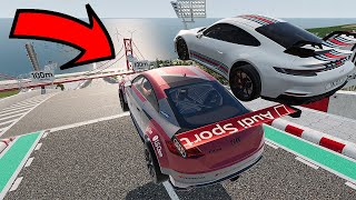 Big High Ramp Jumps with Expensive Sports Lux Cars Crashes #6    BeamNG Drive